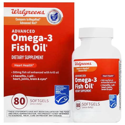 walgreens omega 3 500mg